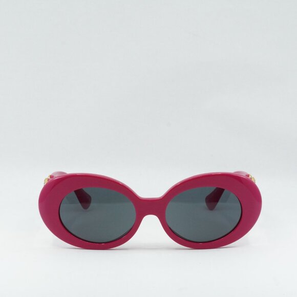 Versace VE4426BU 536787 Sunglasses Fuchsia Oval Frame, Dark Grey Lenses main image 9